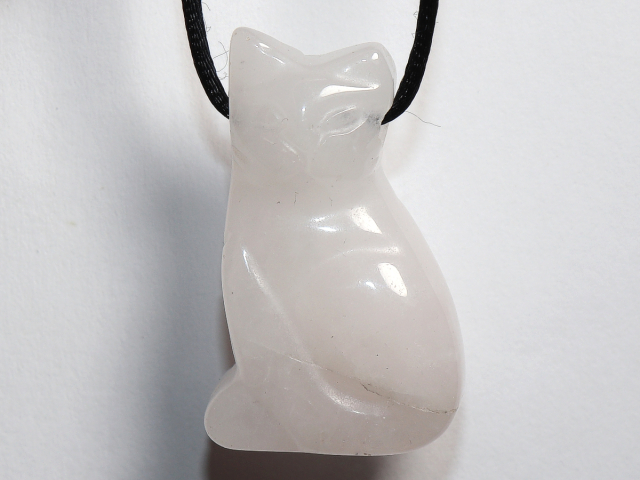 Rosenquarz mit Band oder Silber 925