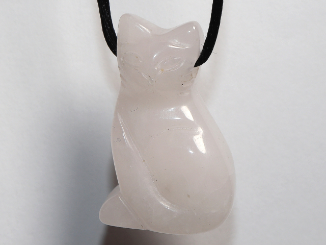 Rosenquarz mit Band oder Silber 925