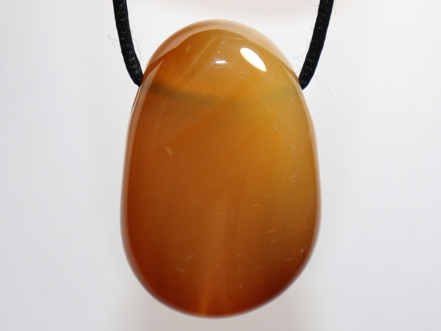 carnelian with cord or silver 925