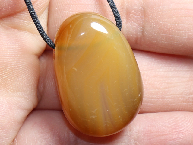 carnelian with cord or silver 925