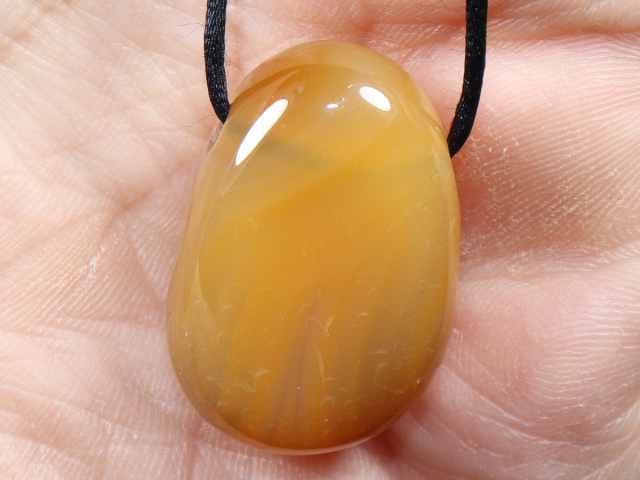carnelian with cord or silver 925
