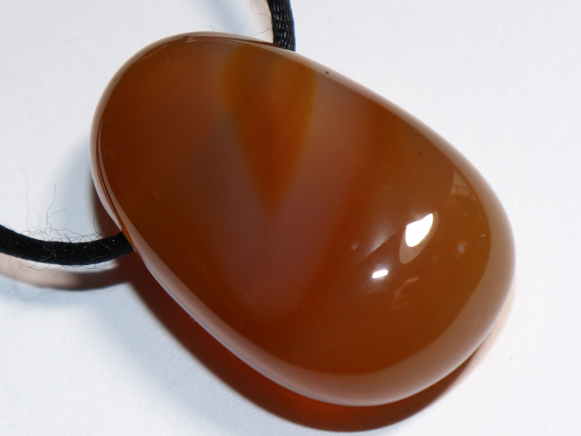 carnelian with cord or silver 925