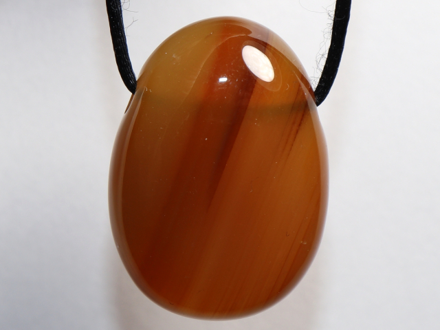 carnelian with cord or silver 925