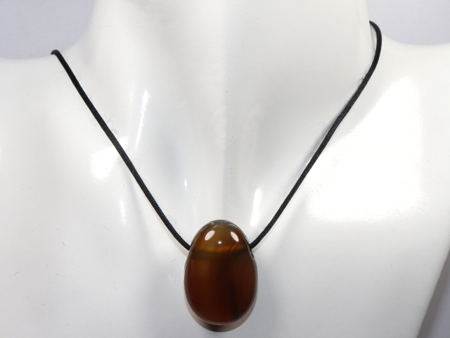 Preview: carnelian with cord or silver 925