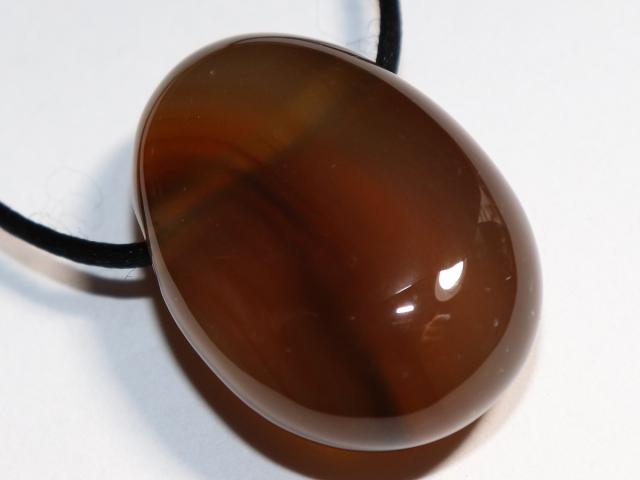 carnelian with cord or silver 925