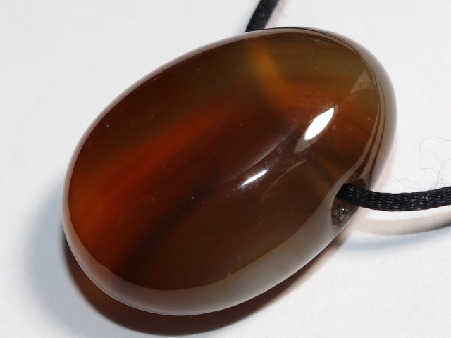 carnelian with cord or silver 925