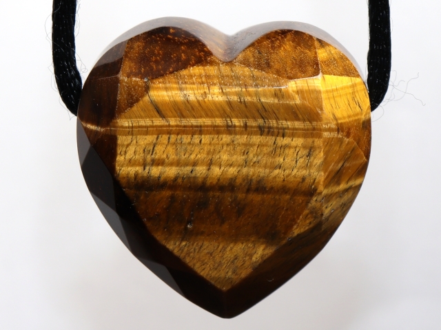 tiger's eye with cord or silver 925