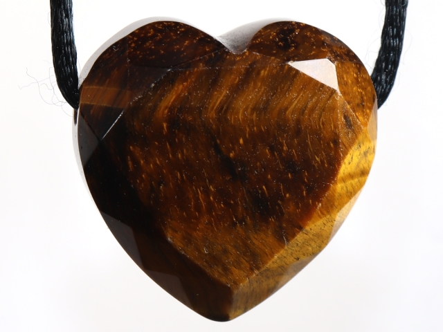 tiger's eye with cord or silver 925