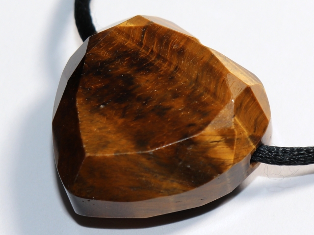 tiger's eye with cord or silver 925