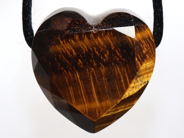 tiger's eye with cord or silver 925