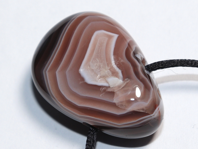 Preview: Botswana agate with cord or silver 925