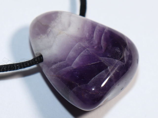 Phantom-Amethyst mit Band oder Silber 925