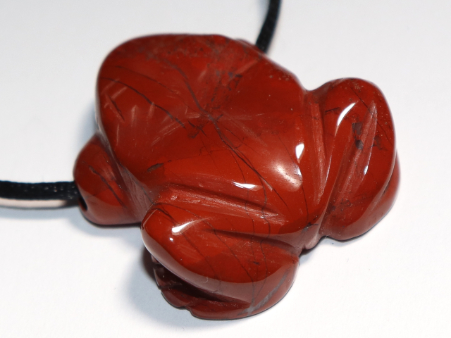 roter Jaspis mit Band oder Silber 925