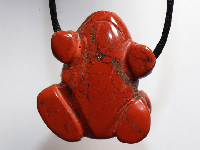 Preview: roter Jaspis mit Band oder Silber 925