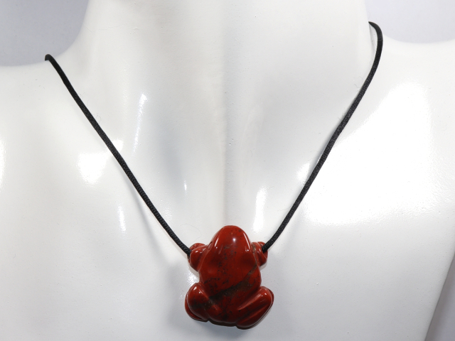 Preview: roter Jaspis mit Band oder Silber 925