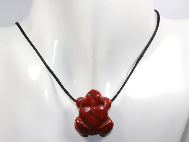 Preview: roter Jaspis mit Band oder Silber 925