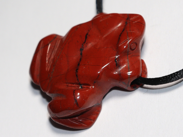 roter Jaspis mit Band oder Silber 925