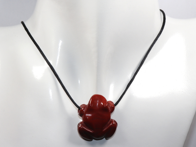 Preview: roter Jaspis mit Band oder Silber 925