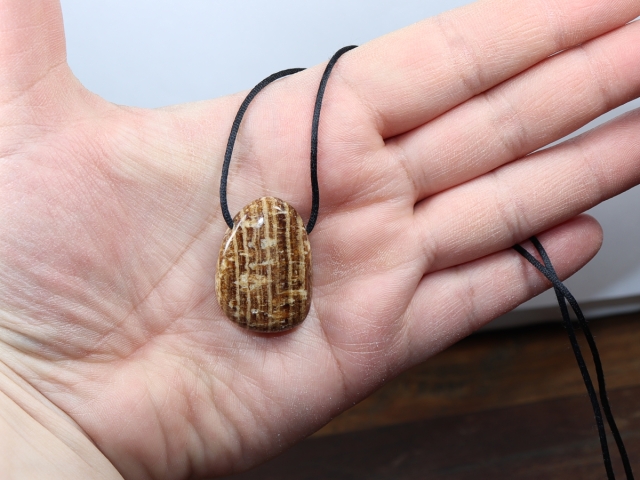 aragonite with cord or silver 925