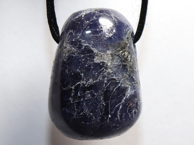 Preview: iolite with cord or silver 925