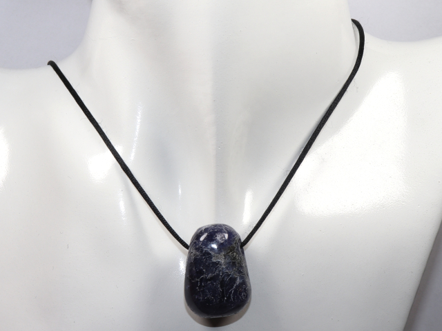 Preview: iolite with cord or silver 925
