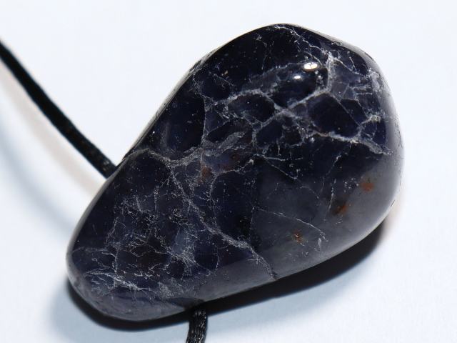 Preview: iolite with cord or silver 925