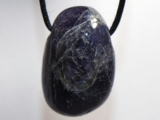 Preview: iolite with cord or silver 925