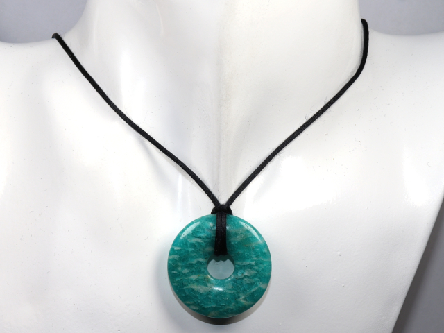 amazonite with cord