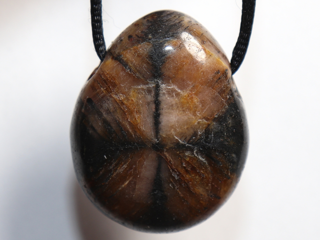 Preview: cross stone with cord or silver 925