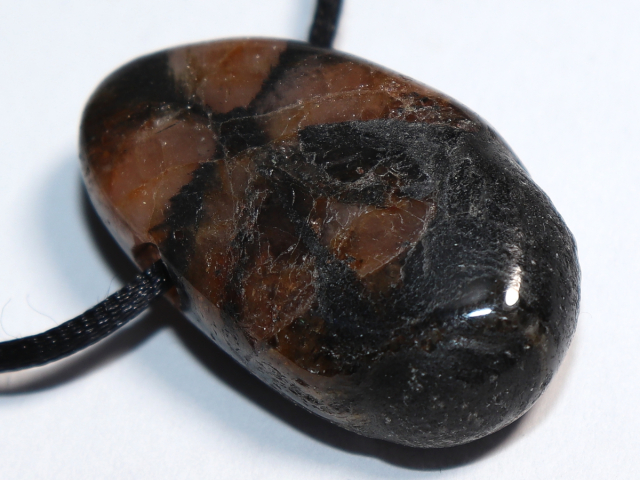 cross stone with cord or silver 925