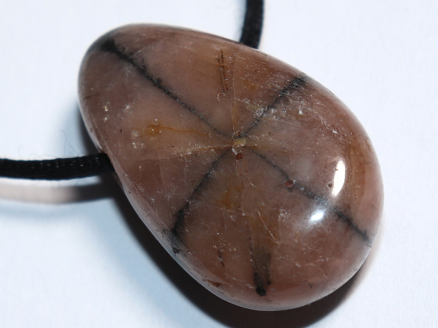 Preview: cross stone with cord or silver 925