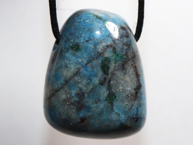 shattuckite with cord or silver 925