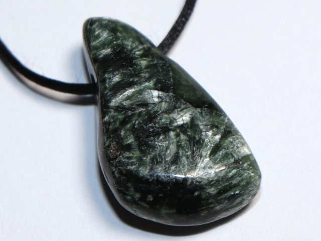 seraphinite with cord or silver 925