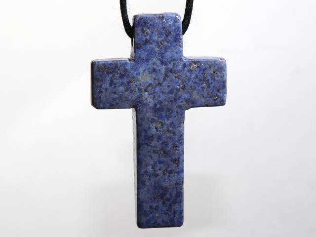 dumortierite with cord or silver 925