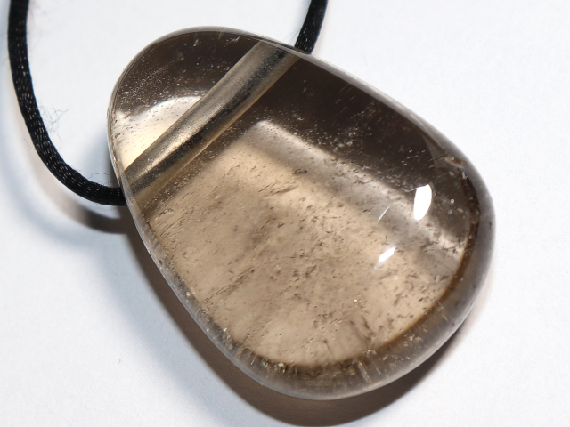 Rauchquarz mit Band oder Silber 925