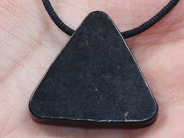 shungite with cord or silver 925