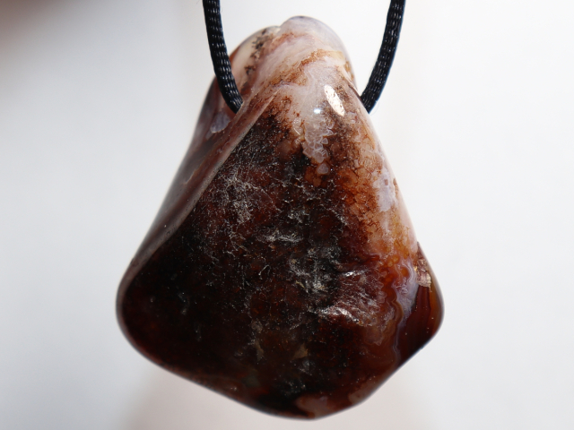 Preview: fire agate with cord or silver 925