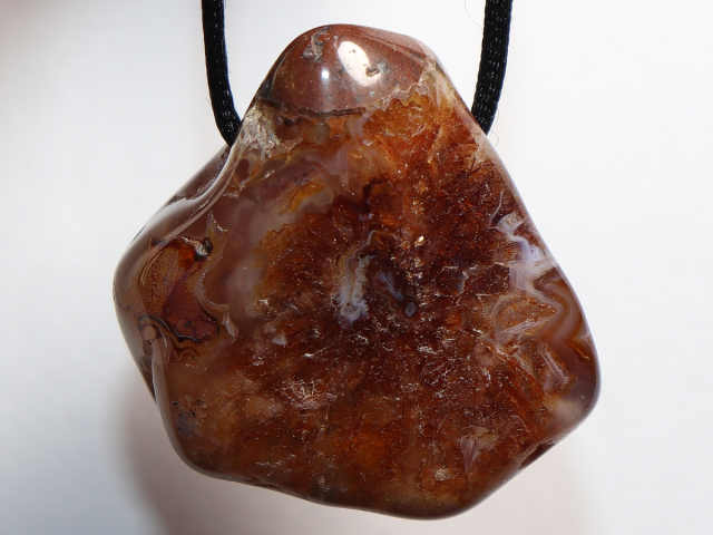 Preview: fire agate with cord or silver 925