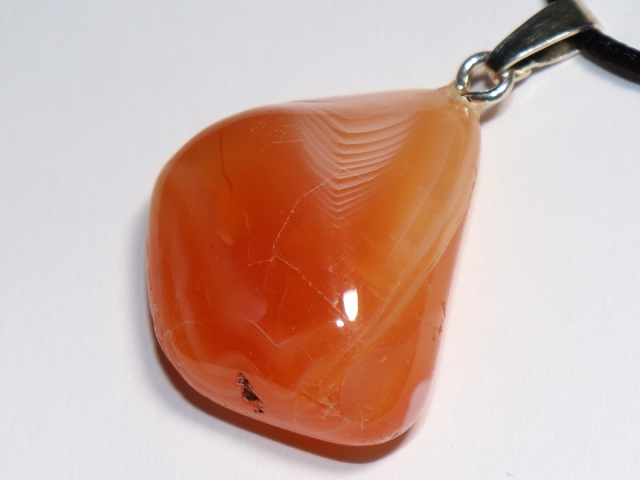 apricot agate with cord or silver 925