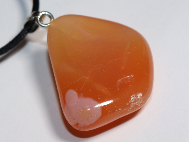 apricot agate with cord or silver 925