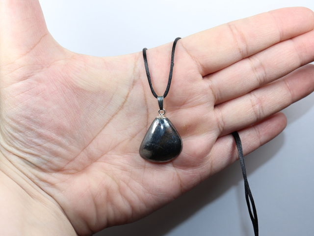 chalcopyrite with cord or silver 925