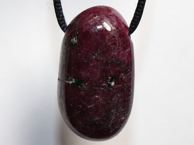 Preview: ruby with cord or silver 925