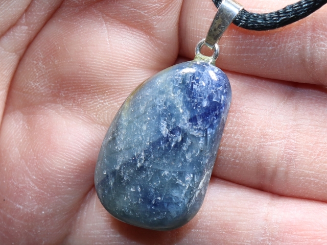 sapphire with cord or silver 925