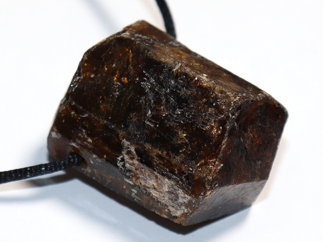 brown tourmaline (Dravite) with cord or silver 925