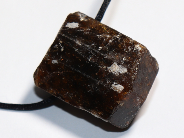brown tourmaline (Dravite) with cord or silver 925