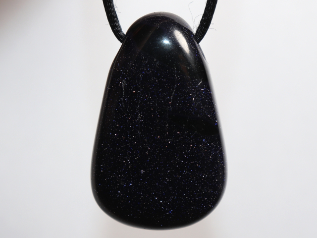 Preview: blue sandstone with cord or silver 925