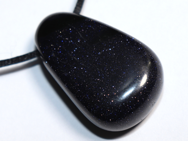 blue sandstone with cord or silver 925