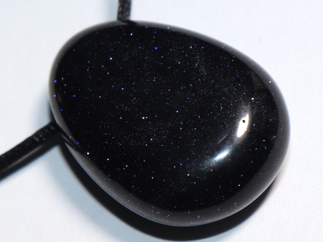 blue sandstone with cord or silver 925