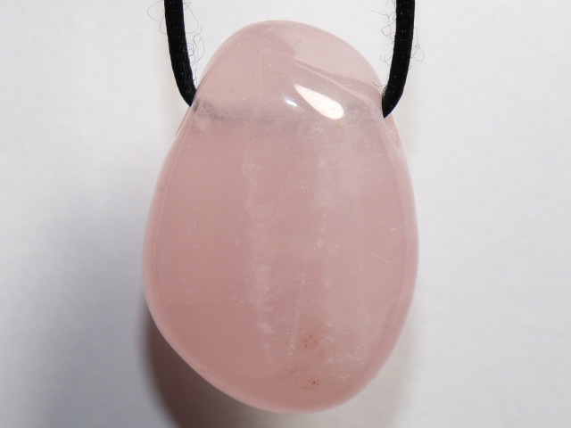 Preview: rose quartz with cord or silver 925