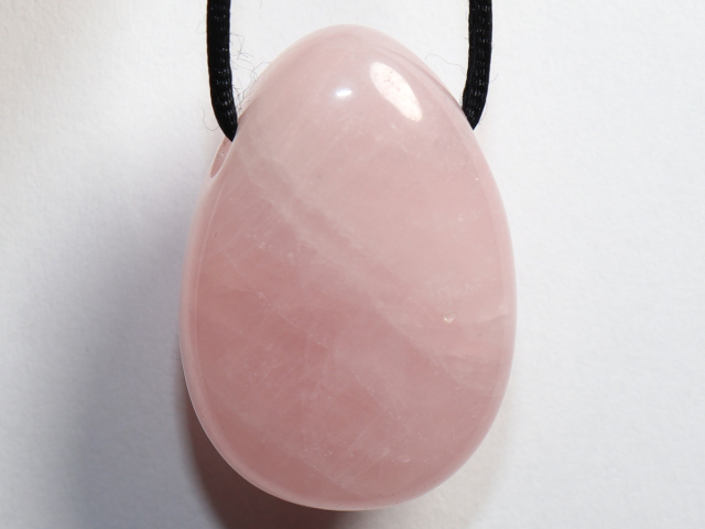 Preview: rose quartz with cord or silver 925